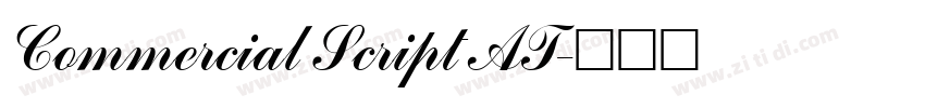 Commercial Script AT字体转换